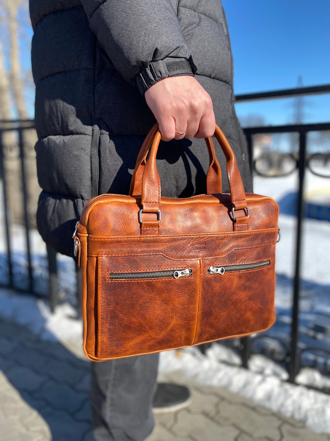 Leather Laptop Bag Pattern Messenger Bag Pattern PDF Sewing Etsy