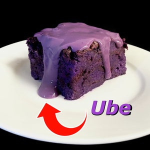 Ube Bread Pudding | Brown Sugar |  Ube Vanilla Sauce | Baked French Toast | Coconut Syrup Sauce | 8x8in pan | Buy Ube