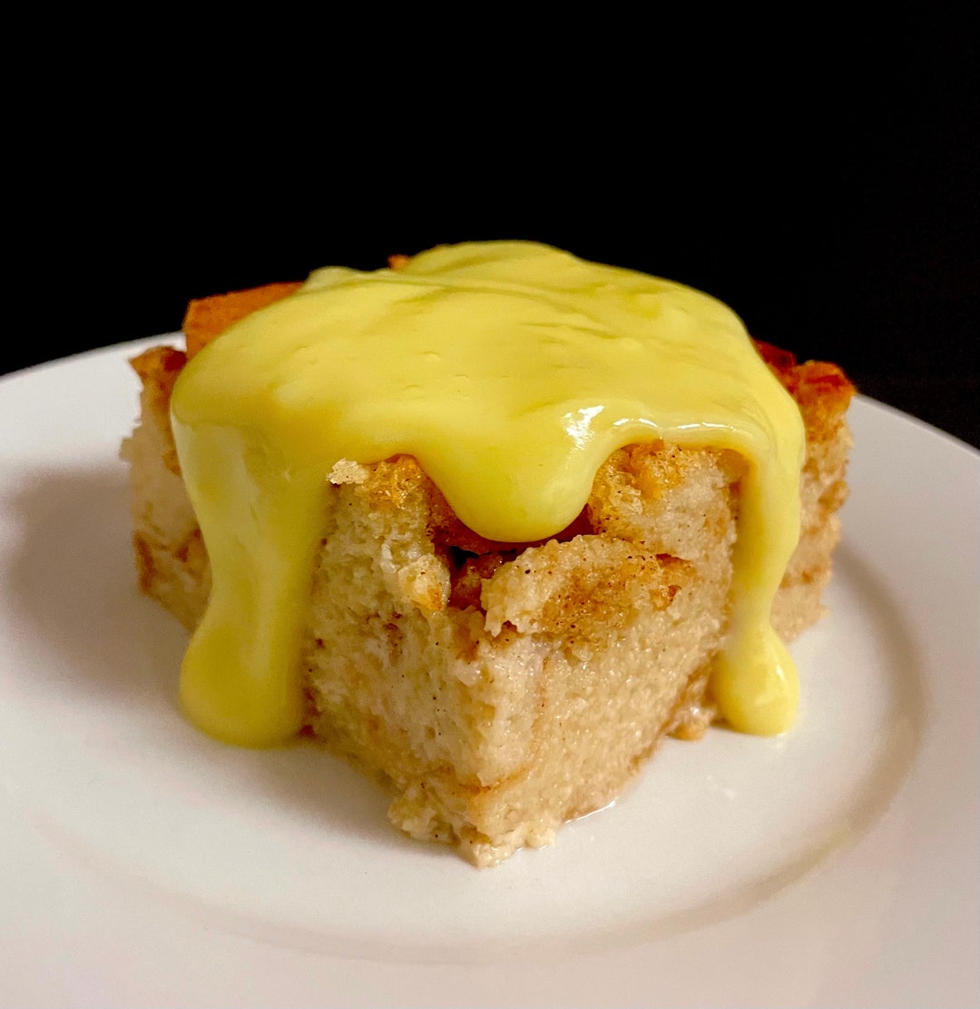 Bread Pudding Brown Sugar Cinnamon Vanilla Rum Sauce Baked French Toast