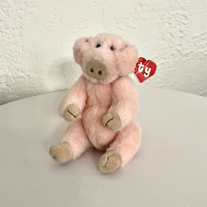 TY Attic Treasures Penelope the Pig Beanie Baby 1993/Vintage Pink Pig/Pig Lover Gift/Pig Home Decor/Collectible Plush/Farm Animal