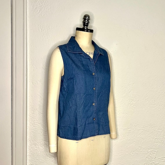 talbots sleeveless blouse