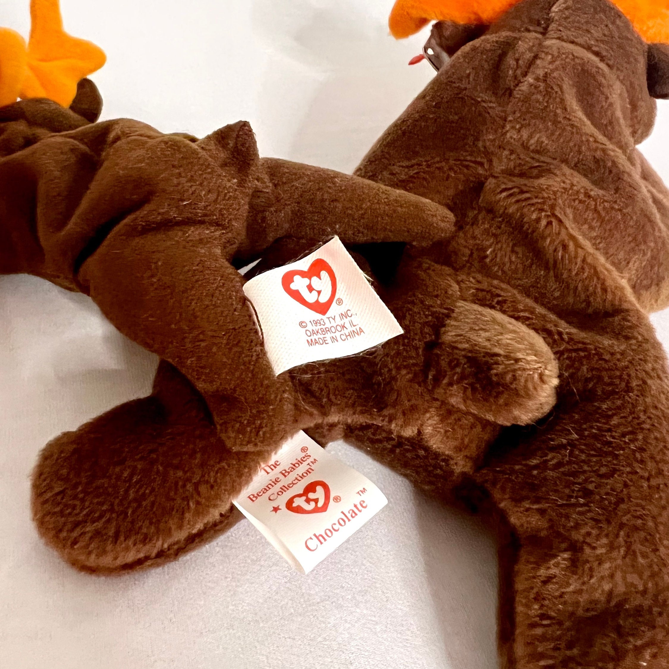 Chocolate Moose Beanie Baby & Teenie Baby 1993 Retired Beanie Baby