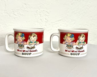 Campbell Soup Westwood Advertising Mug/Soup Container/Cute Mug/Mug Gift/Food Advertisement/Campbell Soup Kids/Food Storage/Soup Container
