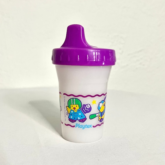 Purple Playtex 1997 Plastic Sippy Cup Spill Proof Baby Toddler Bottle or on  the Go Cup Great Baby Shower Gift Kids Water Bottle Tumbler -  Norway