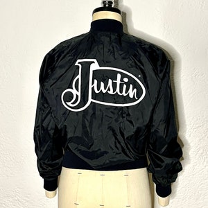 Chalk Line Bomber Jacket Justin made in USA size M Varsity Jacket Vintage Windbreaker Lightweight Jacket Letterman Jacket Baseball Jacket