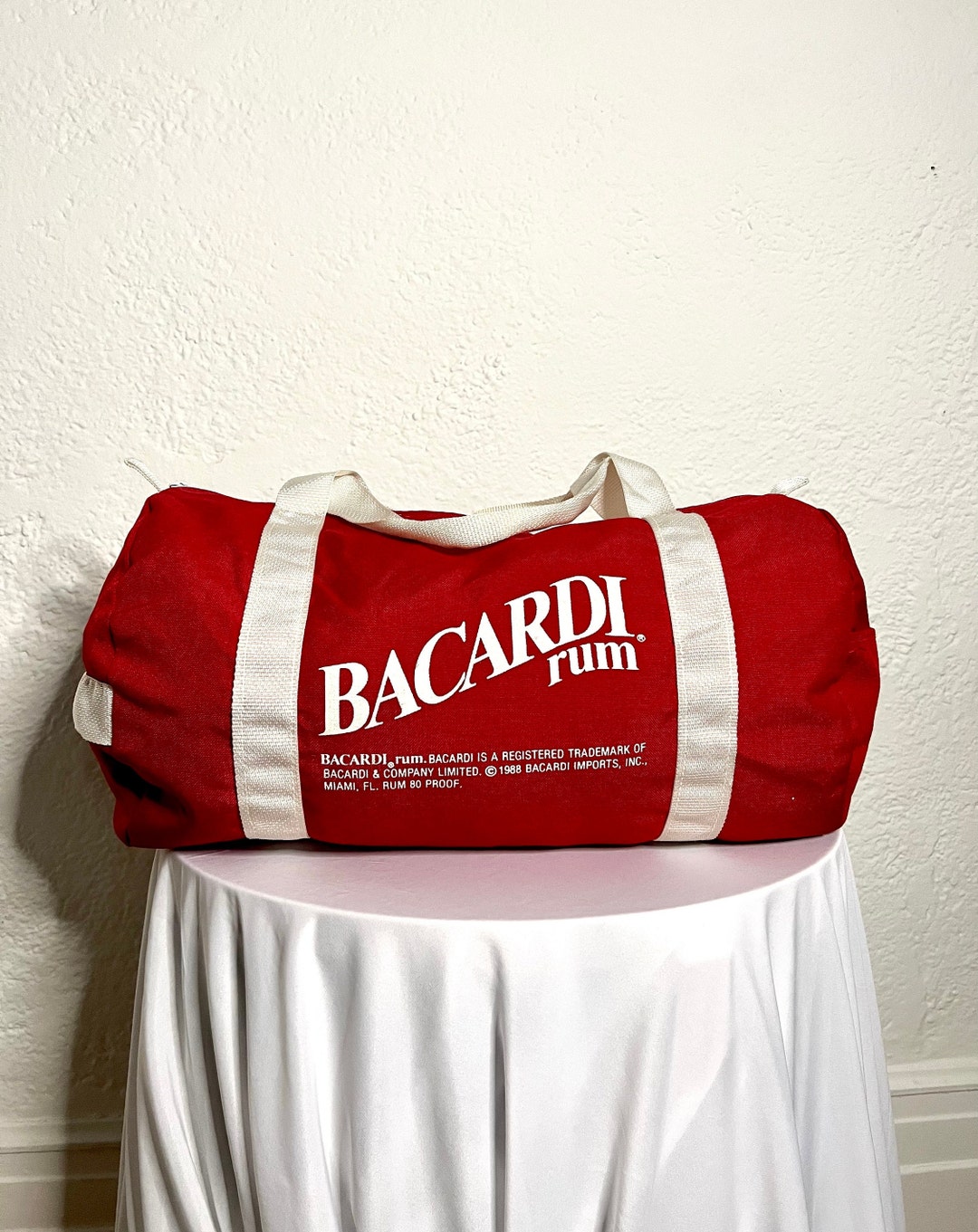 Bacardi Rum 80s Retro Duffel Bag/bacardi Gifts/gift for Etsy