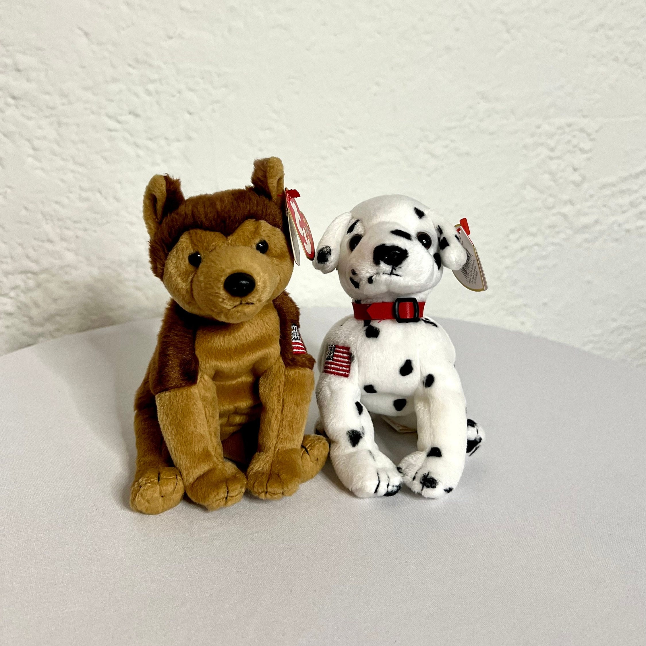 September 11 Dog Beanie Baby Courage & Rescue/stuffed Animal Dog