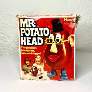 Mr. Potato Head Made by Hasbro Games in the 1960s he is a Rare Collectible this makes a Great Nostalgic Toy Story Gift or Man Cave Decor