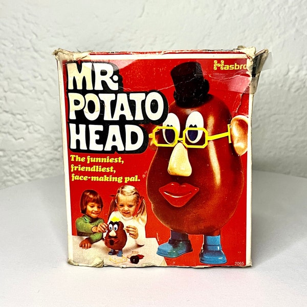 Mr. Potato Head Made by Hasbro Games in the 1960s he is a Rare Collectible this makes a Great Nostalgic Toy Story Gift or Man Cave Decor