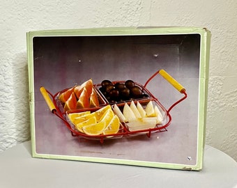Divided Relish Tray with Removable Dishes by Rosenthal Netter Serving Platter Made in Taiwan great Hostess Gift for Condiments and Appetizer