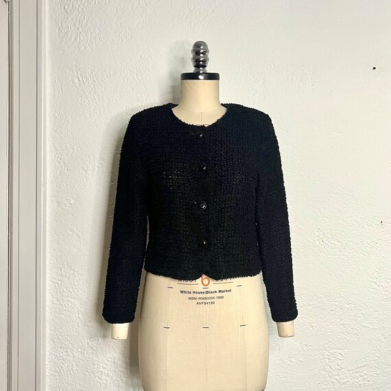 Angora cropped shop cardigan