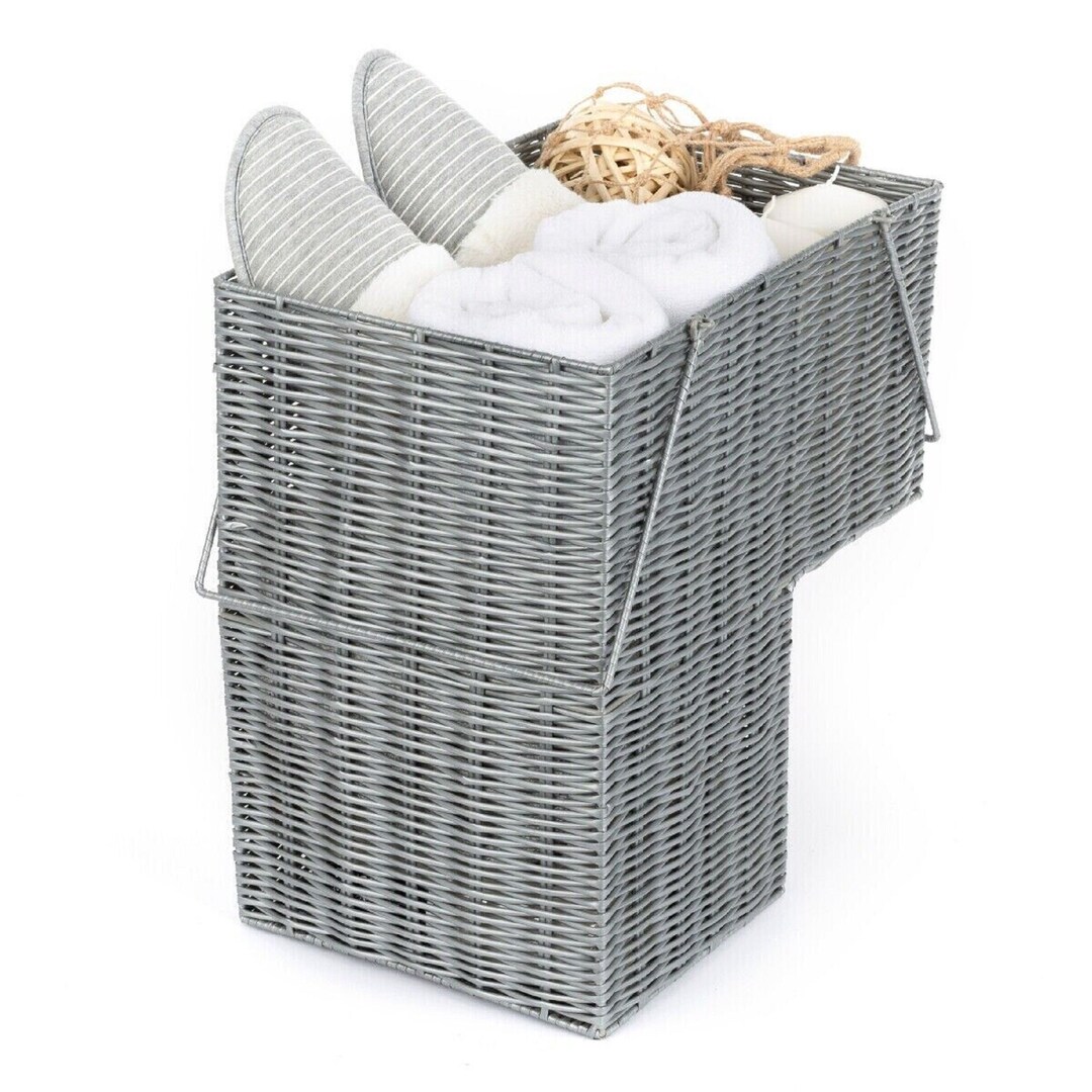 Handmade Stairs Laundry Bins Storage Baskets Resin Wicker Etsy