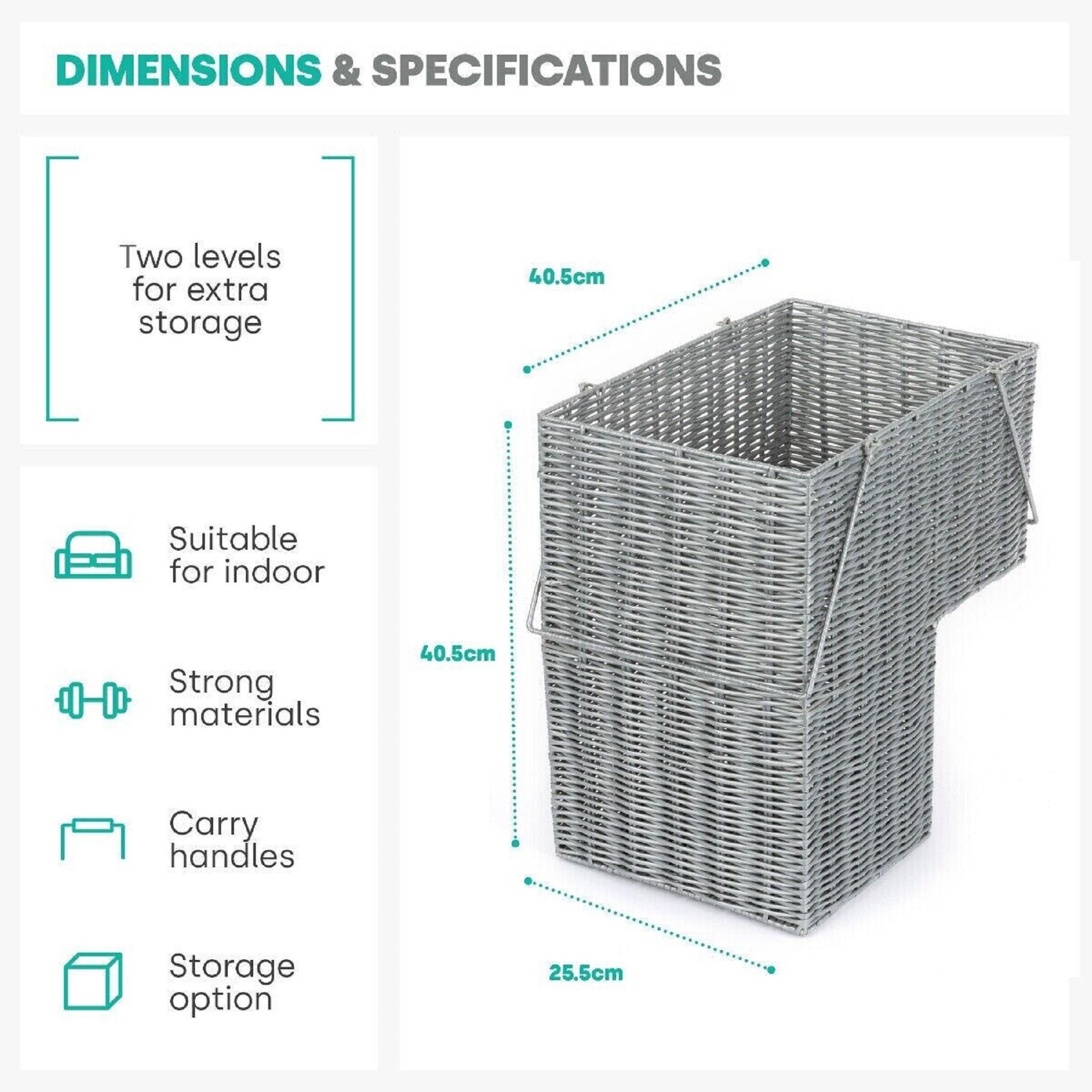 Handmade Stairs Laundry Bins Storage Baskets Resin Wicker Etsy