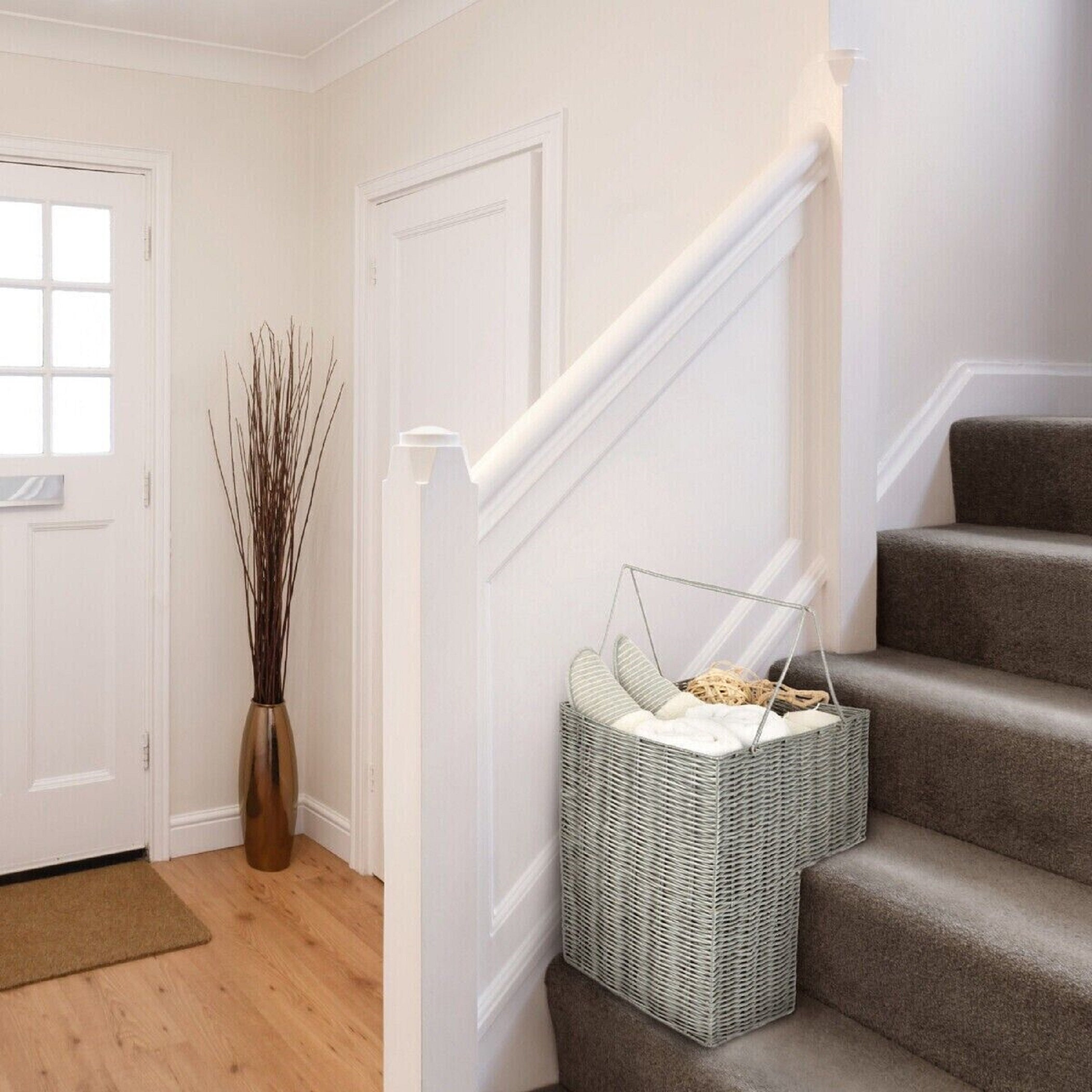 Handmade Stairs Laundry Bins Storage Baskets Resin Wicker Etsy