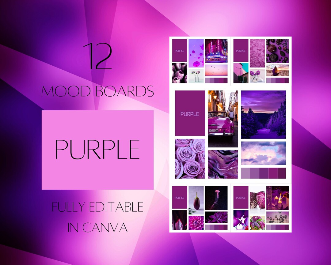 Canva DIY Template Mood Board Inspiration Board Editable Mood Board