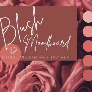 Canva DIY Template Mood Board Inspiration Board Editable Mood Board Bundle DIY Canva Mood Board Template