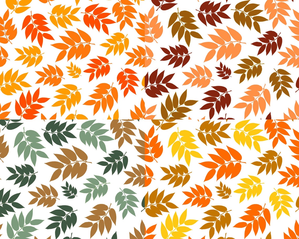 Fall Festival Digital Seamless Patterns Bundle, Paper Pack, Autumn ...