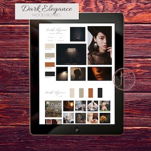 DIY Canva Mood Board Template Inspiration Board Editable Mood Board Bundle Canva DIY Mood Board Template Branding Template