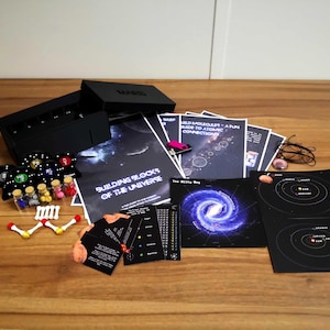 Kit d'exploration de l'espace - Kit scientifique, Kit de chimie, Tableau périodique, Atomes, Galaxie, STEM, Système solaire, Astronomie, Univers, Éducation, Terre, Mars
