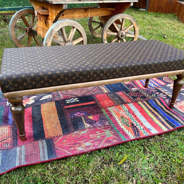Leather Bench - Etsy