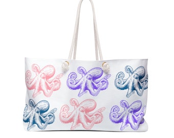 Octopus Multi Color Weekender Bag