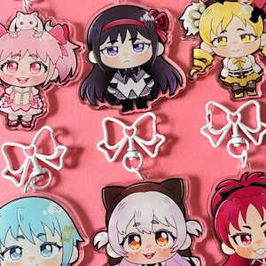 Madoka Magica Holy Quintet Chibi Charms 3&quot;  (In-Stock)