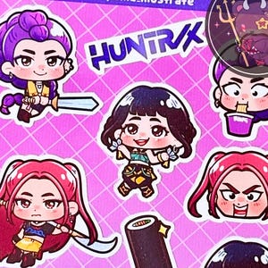 Kpop Demon Hunters Huntrix Sticker Sheet (4x6&quot;)