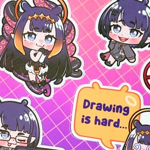 Hololive EN Ninomae Ina&#39;nis Sticker Sheet (4x6&quot;)