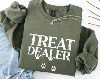 Dog sweater; Treat Dealer Sweatshirt