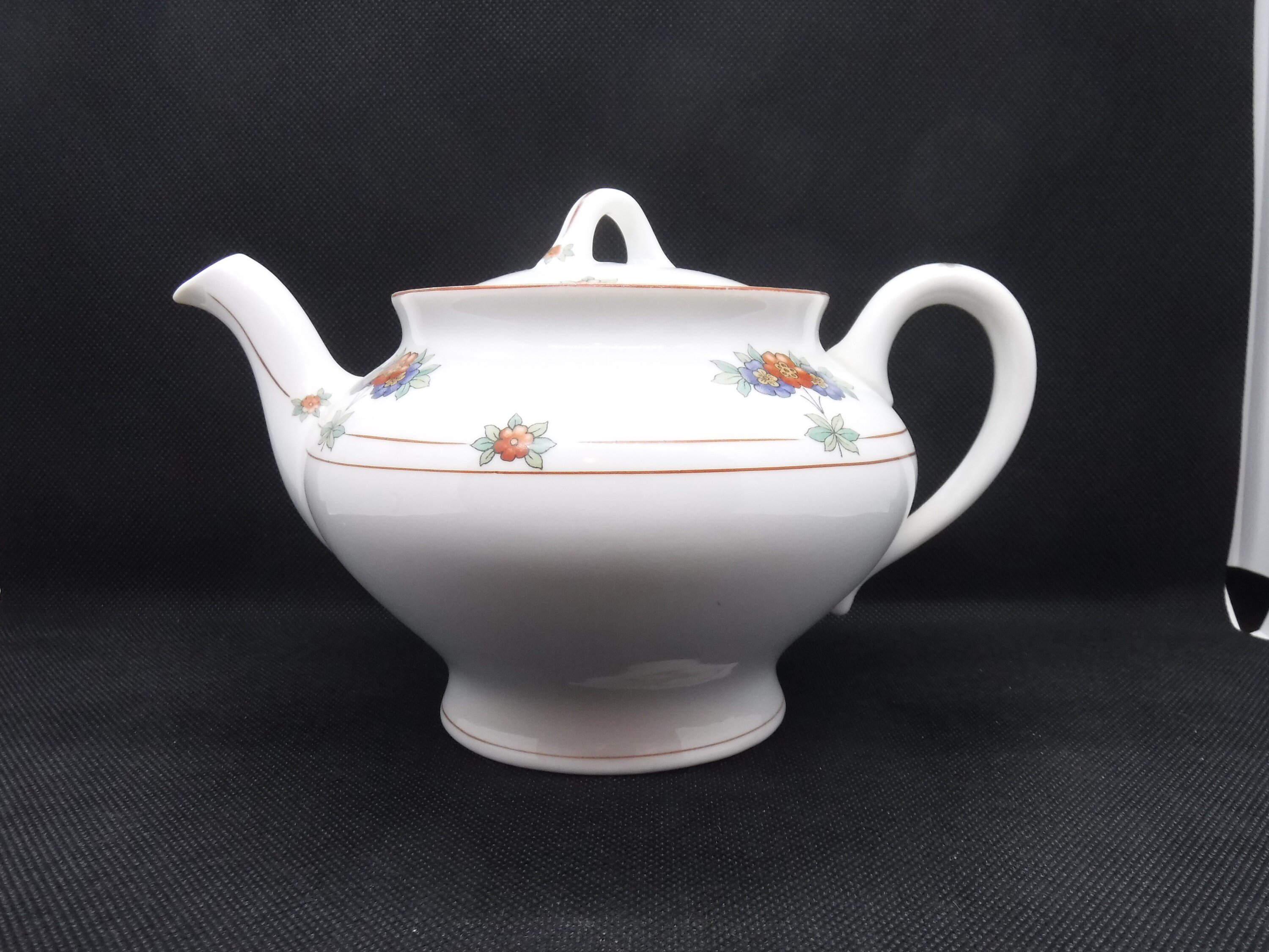 Syracuse China Canterbury Mini Teapot With Lid, Floral Band, Vintage