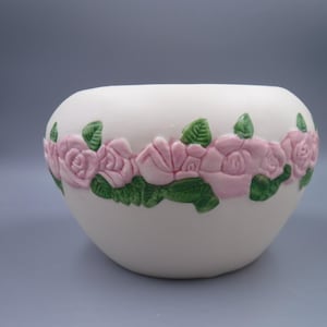 FTD rosa Rose Ring Vintage Keramik Pflanzer