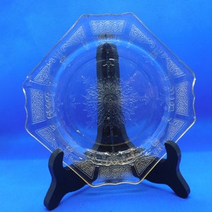 Anchor Hocking Princess Topaz Yellow Depression Glass Bread and Butter/Saucer Plate
