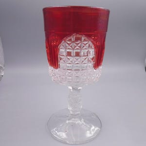 ブライス・ブラザーズ ルビーフラッシュ オリオン大聖堂 アンティーク ウォーターゴブレット