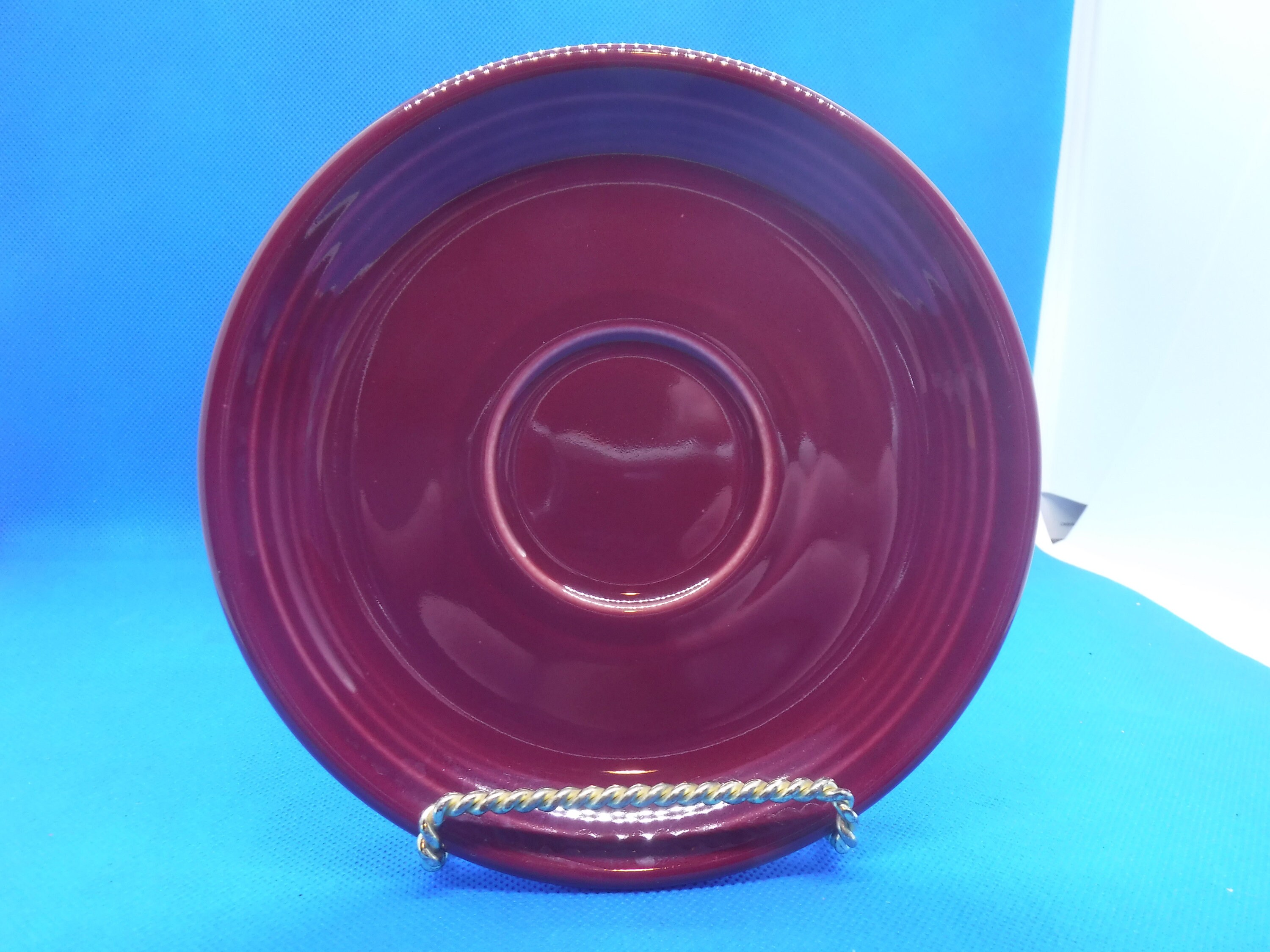 Homer Laughlin Fiestaware Maroon Cinnabar Saucer Only Etsy