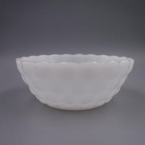 Cuenco de vidrio con leche vintage Anchor Hocking para bayas - Dulce y encantador (EX)