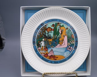 Wedgwood 1975 The Little Mermaid Children Stories Hans Christian Andersen Small Collectible Plate In Box