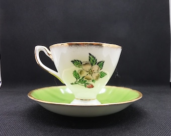 Taylor and Kent Bone China Teacup: Michigan Apple Blossom Series