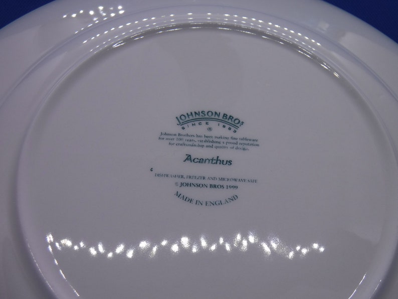 Johnson Bros. Acanthus Greek Style Dinner Plate Vintage 1999 Etsy