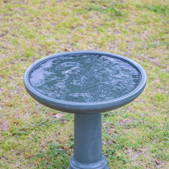 Green Stone Bird Bath, Granite Bird Bath,  Large Bird Bath Bowl, Handmade Craftsmanship, Outdoor Garden Bird Bath , Gifts For Bird Lovers