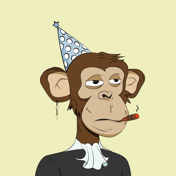 Ape NFT Collection Digital Download NFT Art Etsy UK