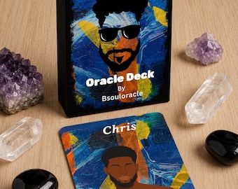 Black Man Tarot Deck Masculine Oracle Deck Shadow Work Healing Divination Card Reading Male Archetype Wisdom Guidance Self Discovery