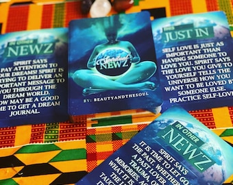Oracle Card Deck with Messages Spiritual Guidance Beginner Reading Tool Daily Practice Intuitive Affirmation Channeled Wisdom Meditation