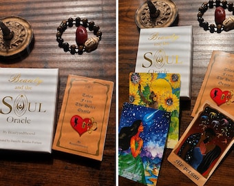 Oracle Decks for self-love & healing for black women, divine feminine oracle deck, love oracle deck for black women, oracle deck bundle set
