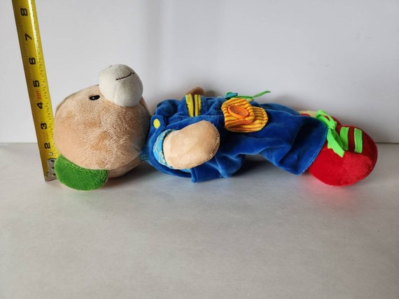 Linzy Plush Educational Teddy Bear With Buttons Red Blue New - Etsy Linzy Plush Educational Teddy Bear With Buttons Red Blue New - Etsy