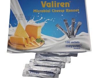 10 sachets Valiren microbial cheese rennet for cheese making