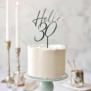 Hello 50 Cake Topper, 50th Birthday Decoration, Fiftieth Birthday Party Decor, 50th Cake Topper image 17