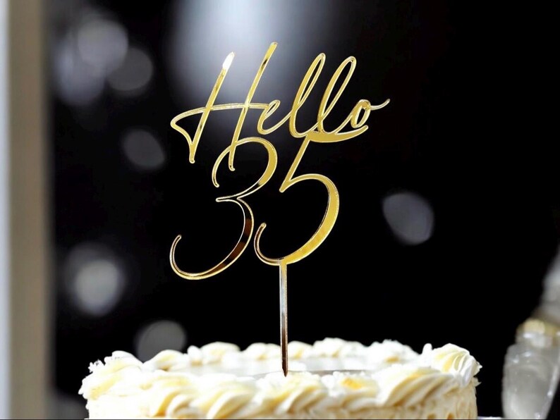 Hello 50 Cake Topper, 50th Birthday Decoration, Fiftieth Birthday Party Decor, 50th Cake Topper image 19