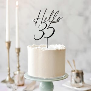 Hello 50 Cake Topper, 50th Birthday Decoration, Fiftieth Birthday Party Decor, 50th Cake Topper image 20