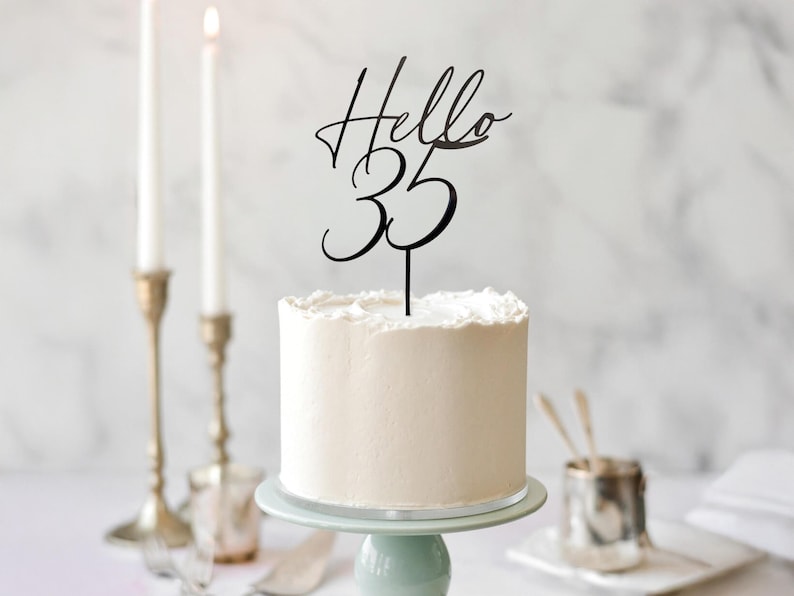 Hello 50 Cake Topper, 50th Birthday Decoration, Fiftieth Birthday Party Decor, 50th Cake Topper image 20