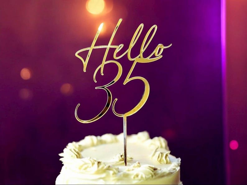 Hello 50 Cake Topper, 50th Birthday Decoration, Fiftieth Birthday Party Decor, 50th Cake Topper image 18